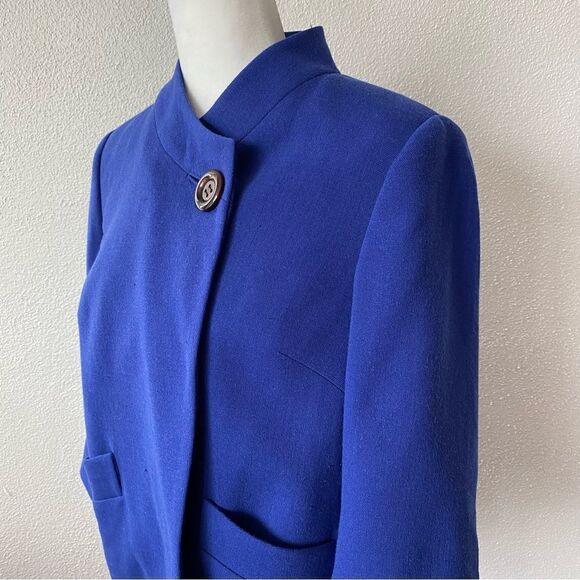 Kate Hill Blue Swing Jacket Petite - Picture 4 of 16